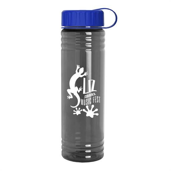 TB24T - 24 oz. Slim Fit Water Bottle with Tethered Lid